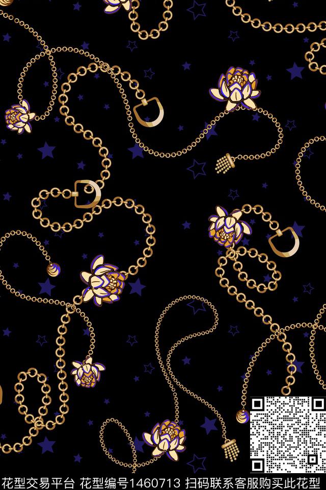 几何数码华亿平台链条数码印花华亿平台下载（图片编号: 1460713） - 瓦栏（Walan）