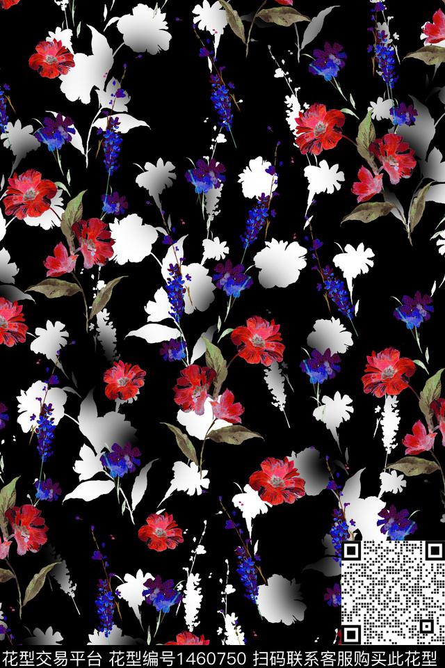 水彩绿植树叶大牌风传统印花华亿平台下载（图片编号: 1460750） - 瓦栏（Walan）