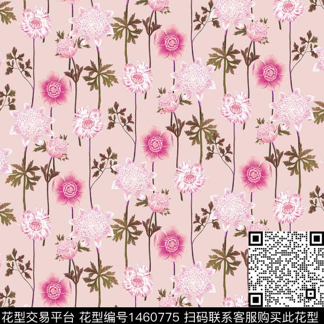 大牌风小清新小碎花数码印花华亿平台下载（图片编号: 1460775） - 瓦栏（Walan）