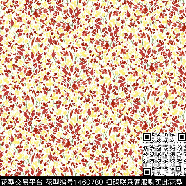 字母大牌风小碎花传统印花华亿平台下载（图片编号: 1460780） - 瓦栏（Walan）