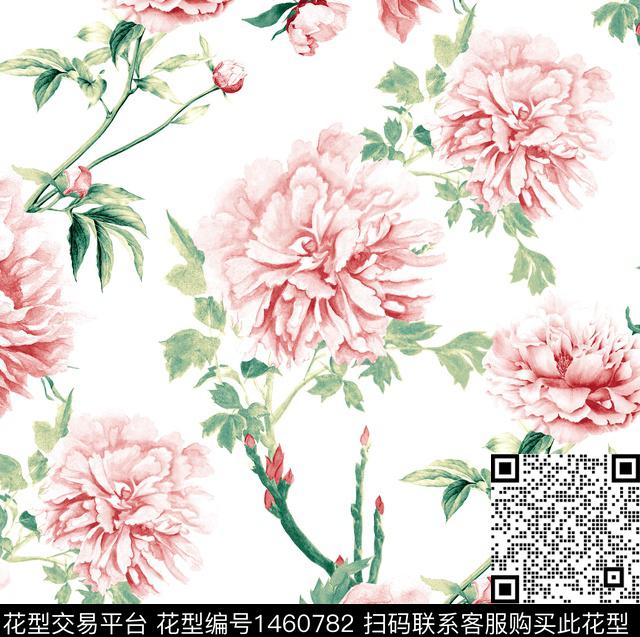 花卉蝴蝶向日葵大牌风数码印花华亿平台下载（图片编号: 1460782） - 瓦栏（Walan）