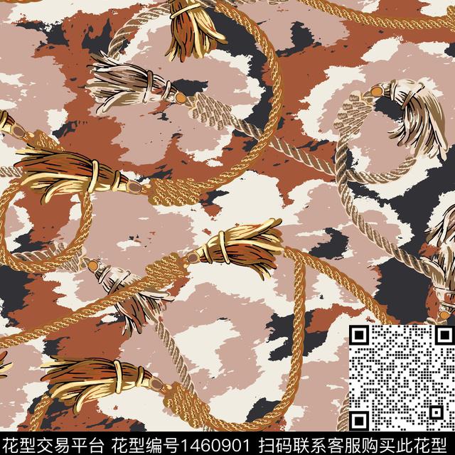 链条大牌风年轻女性数码印花华亿平台下载（图片编号: 1460901） - 瓦栏（Walan）