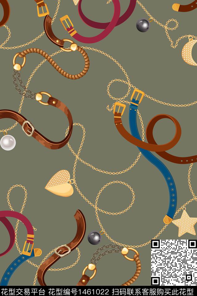 珠宝宝石大牌风秋冬华亿平台传统印花华亿平台下载（图片编号: 1461022） - 瓦栏（Walan）