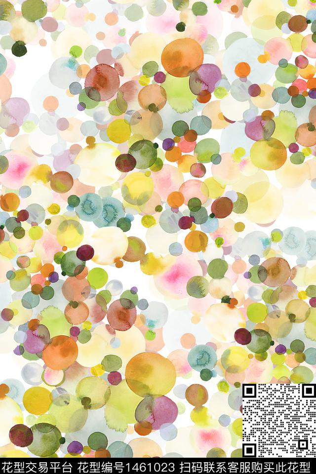 几何小清新真丝数码印花华亿平台下载（图片编号: 1461023） - 瓦栏（Walan）