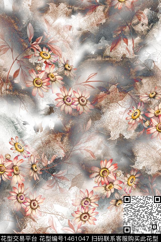 大牌风旗袍香云纱数码印花华亿平台下载（图片编号: 1461047） - 瓦栏（Walan）