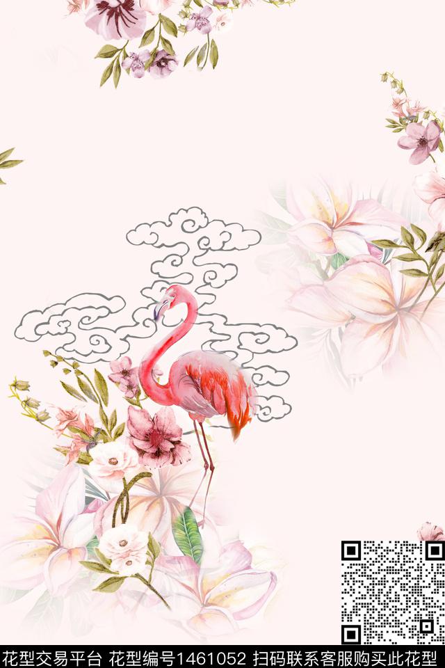 时尚旗袍中国风数码印花华亿平台下载（图片编号: 1461052） - 瓦栏（Walan）