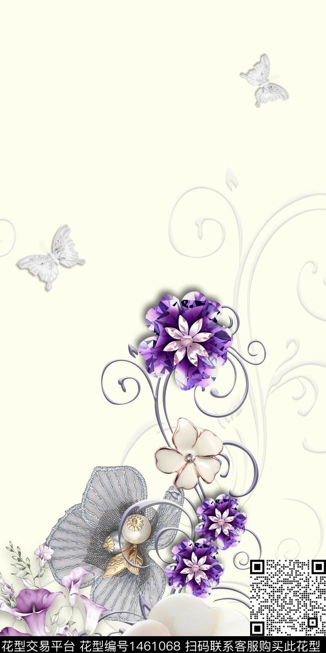 时尚旗袍中国风数码印花华亿平台下载（图片编号: 1461068） - 瓦栏（Walan）