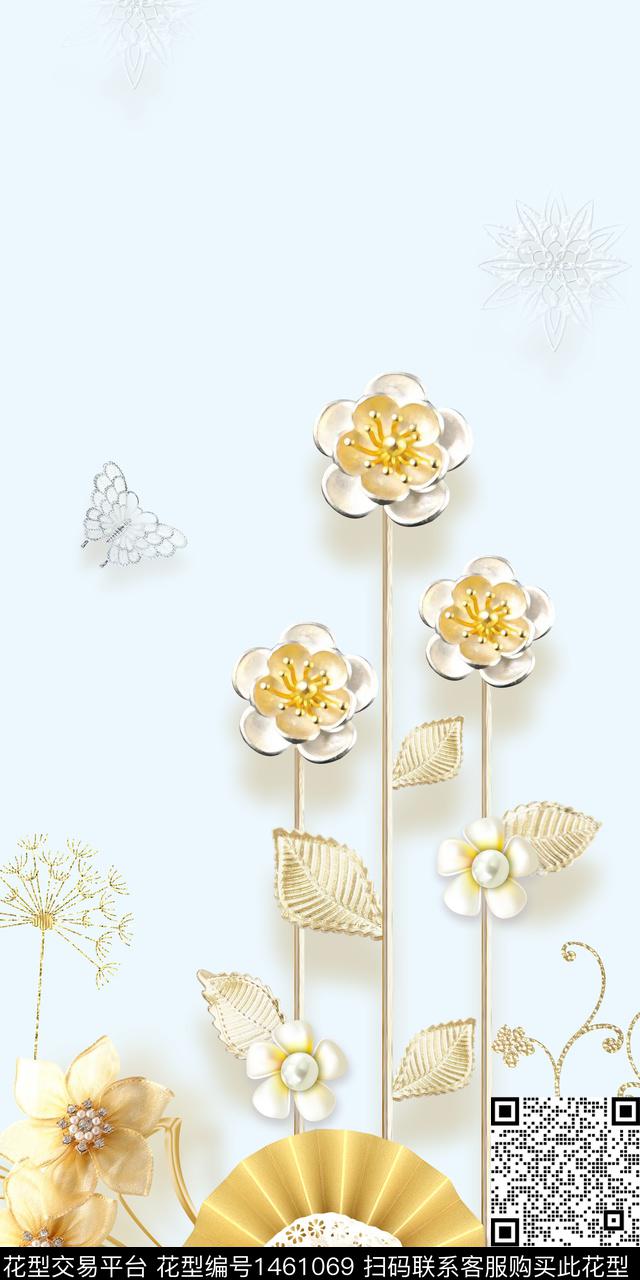 时尚旗袍中国风数码印花华亿平台下载（图片编号: 1461069） - 瓦栏（Walan）