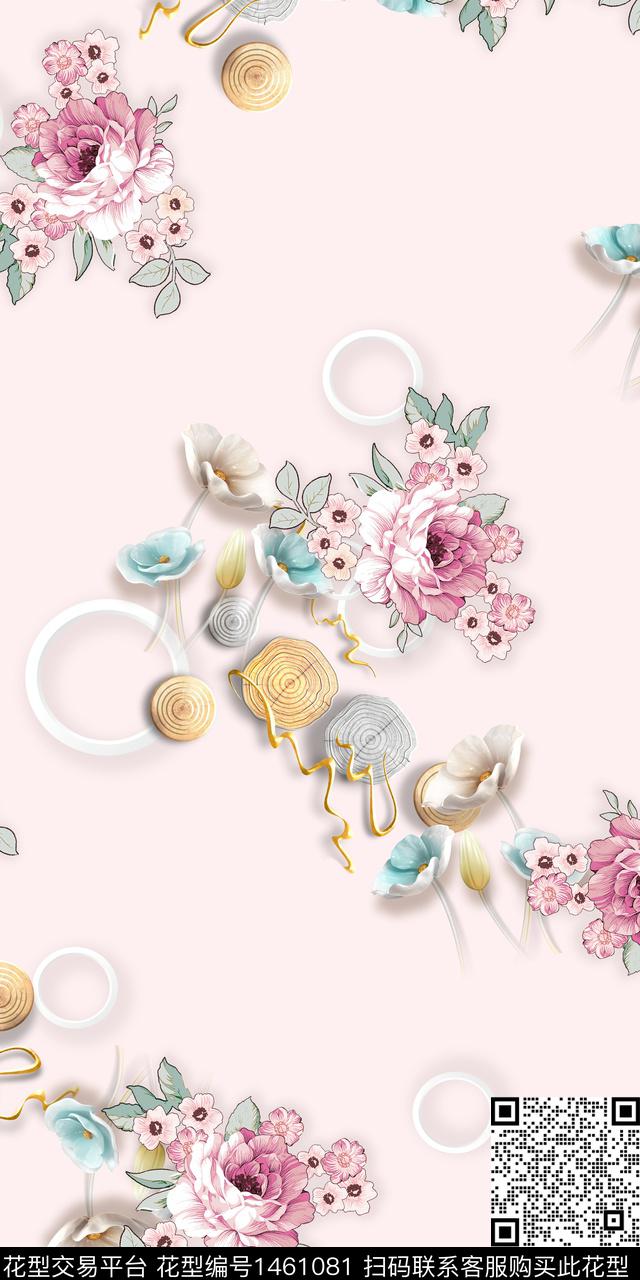 时尚旗袍中国风数码印花华亿平台下载（图片编号: 1461081） - 瓦栏（Walan）