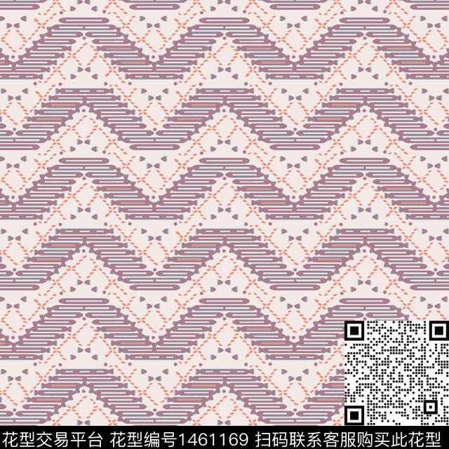 男装满版花几何男装传统印花华亿平台下载（图片编号: 1461169） - 瓦栏（Walan）