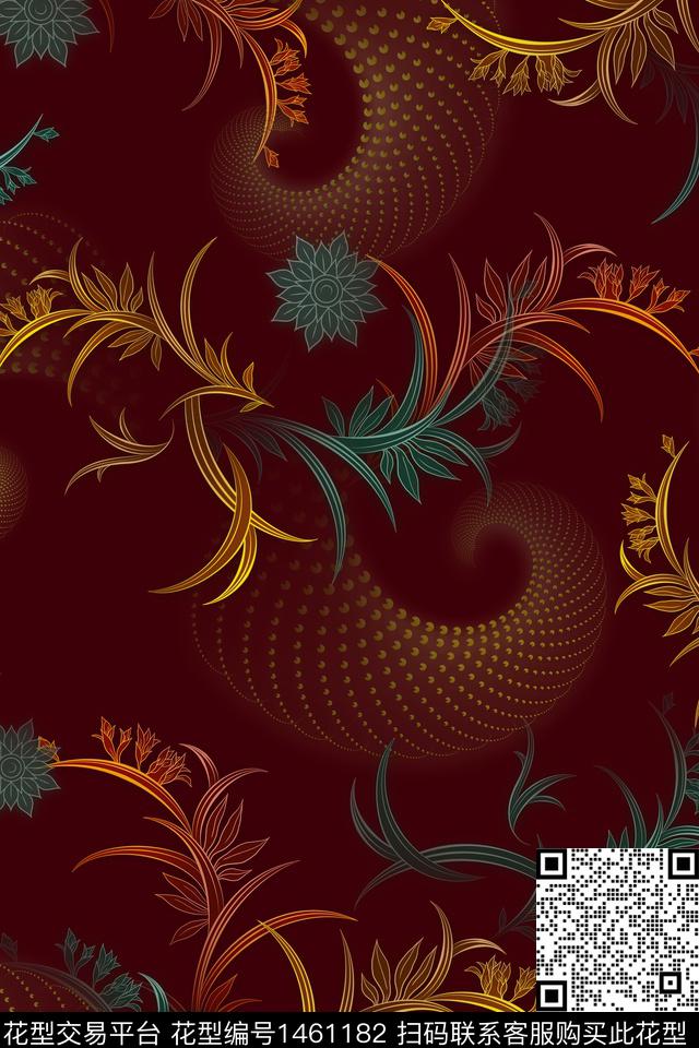 纸印花民族风包金华亿平台数码印花华亿平台下载（图片编号: 1461182） - 瓦栏（Walan）