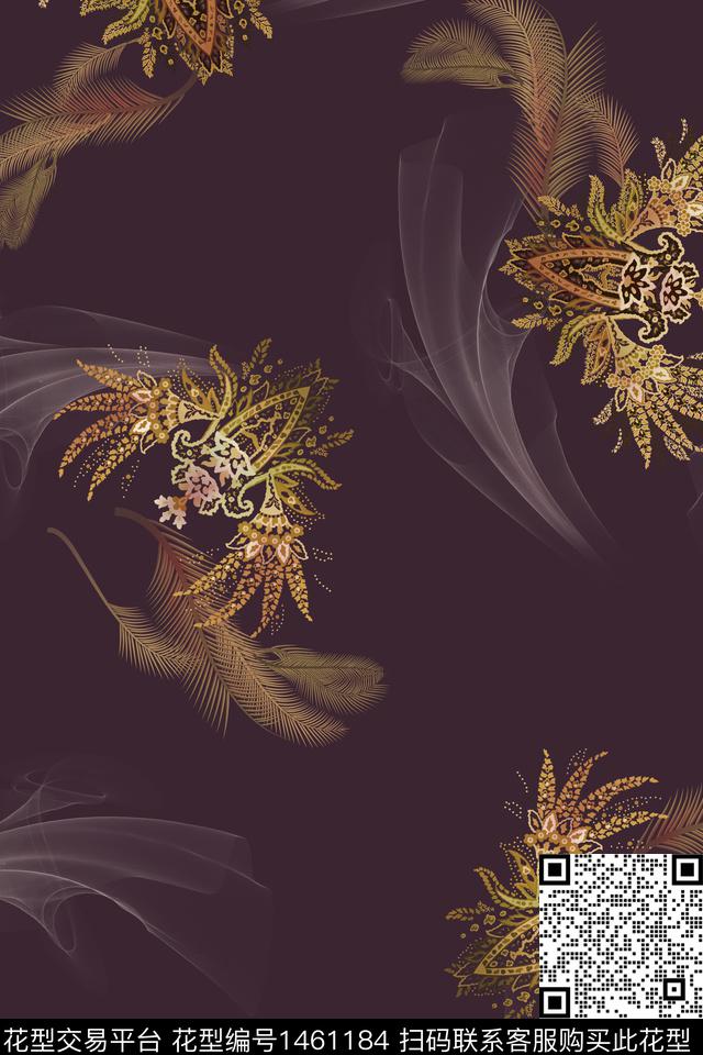 纸印花民族风包金华亿平台数码印花华亿平台下载（图片编号: 1461184） - 瓦栏（Walan）