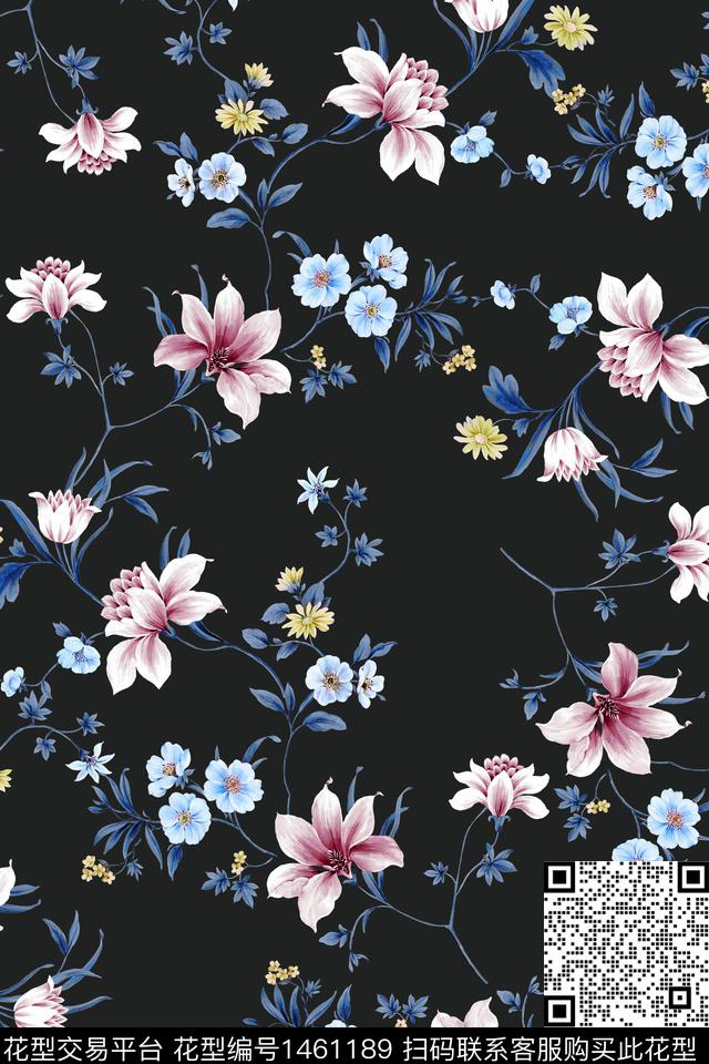 数码华亿平台花卉小碎花数码印花华亿平台下载（图片编号: 1461189） - 瓦栏（Walan）