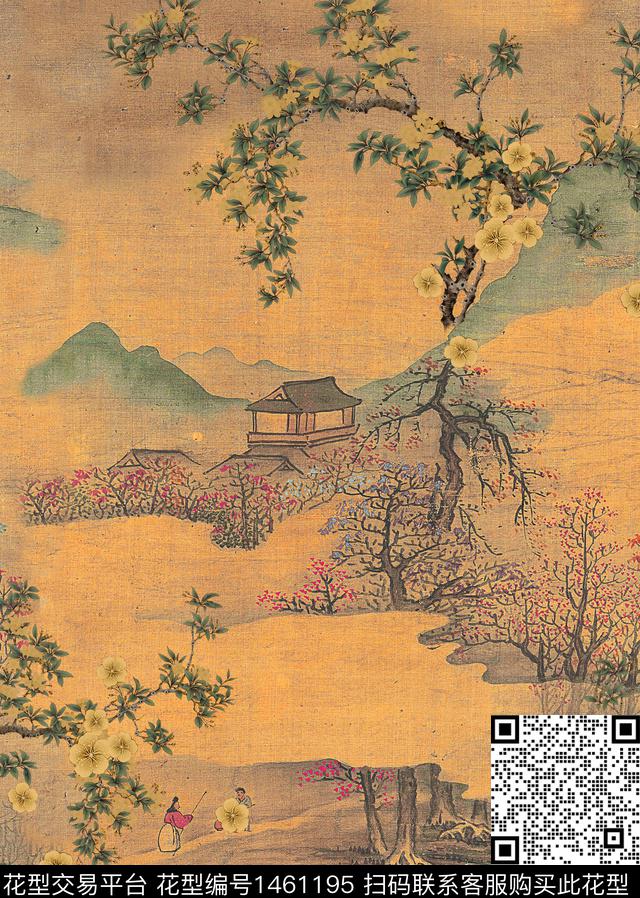 民族风抽象中老年数码印花华亿平台下载（图片编号: 1461195） - 瓦栏（Walan）