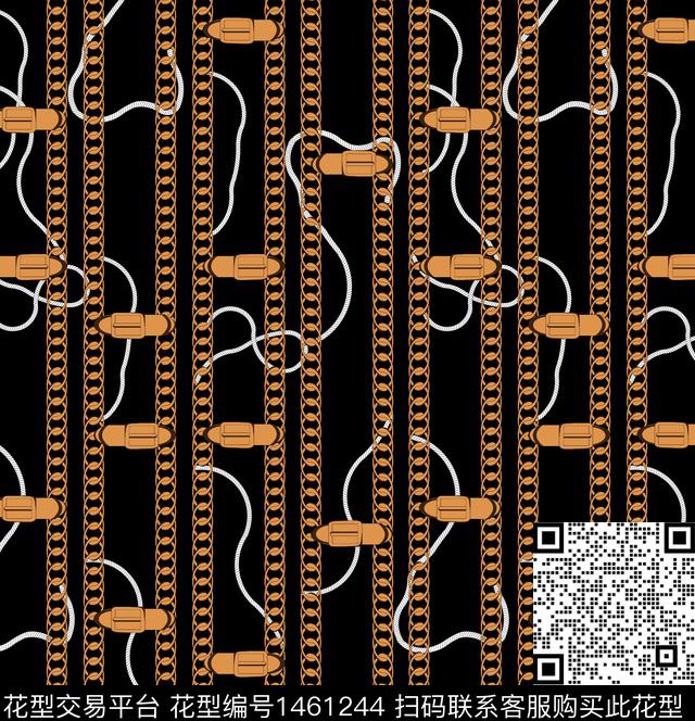 连衣裙女装链条数码印花华亿平台下载（图片编号: 1461244） - 瓦栏（Walan）