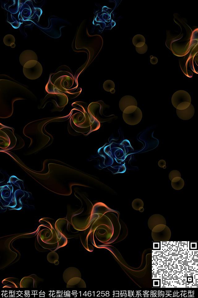 线条几何定位科技数码印花华亿平台下载（图片编号: 1461258） - 瓦栏（Walan）