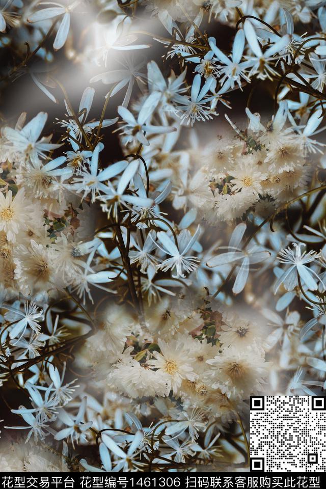 定位花秋冬华亿平台花卉数码印花华亿平台下载（图片编号: 1461306） - 瓦栏（Walan）