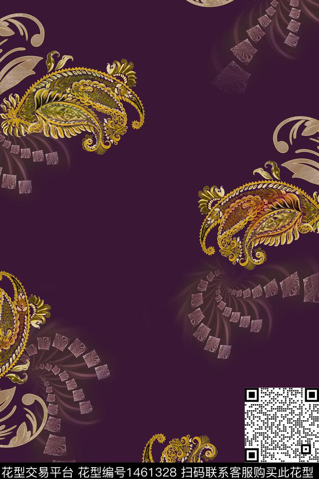 纸印花民族风包金华亿平台数码印花华亿平台下载（图片编号: 1461328） - 瓦栏（Walan）