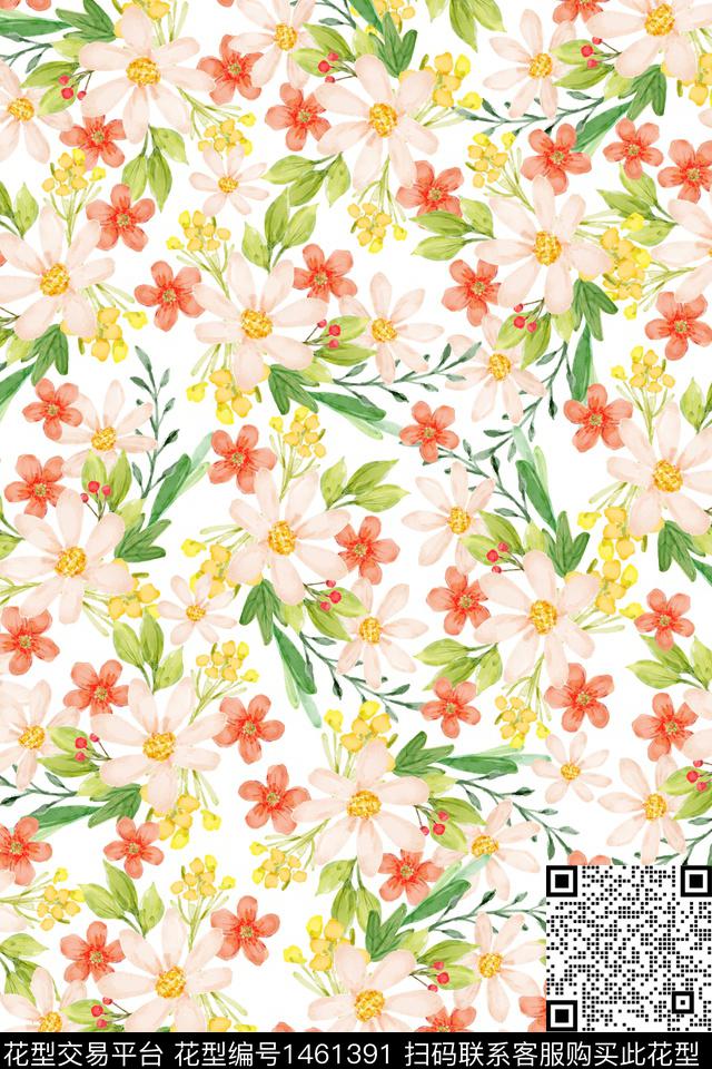 女装花卉大牌风数码印花华亿平台下载（图片编号: 1461391） - 瓦栏（Walan）