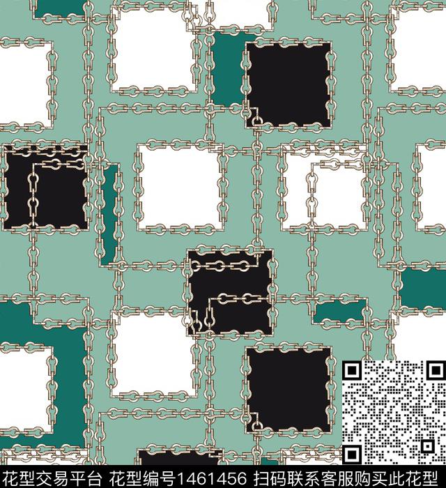 连衣裙女装链条数码印花华亿平台下载（图片编号: 1461456） - 瓦栏（Walan）