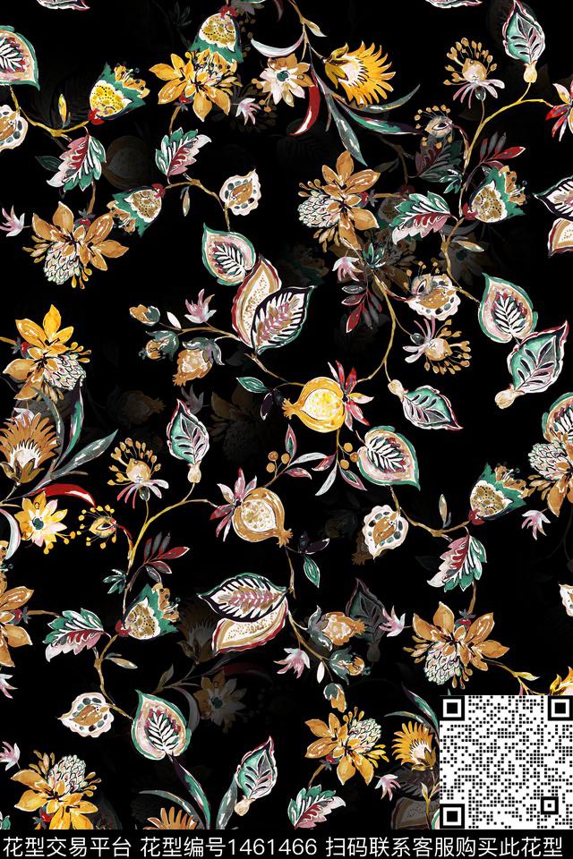 佩斯利中东真丝数码印花华亿平台下载（图片编号: 1461466） - 瓦栏（Walan）