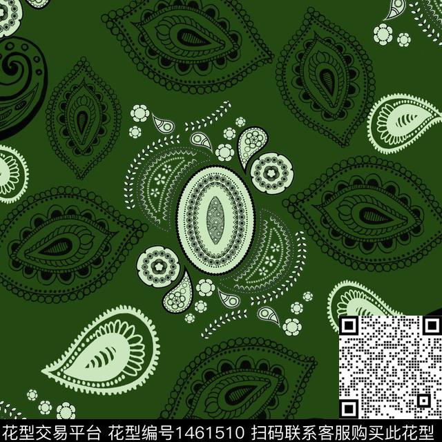 民族风小碎花佩斯利图案传统印花华亿平台下载（图片编号: 1461510） - 瓦栏（Walan）