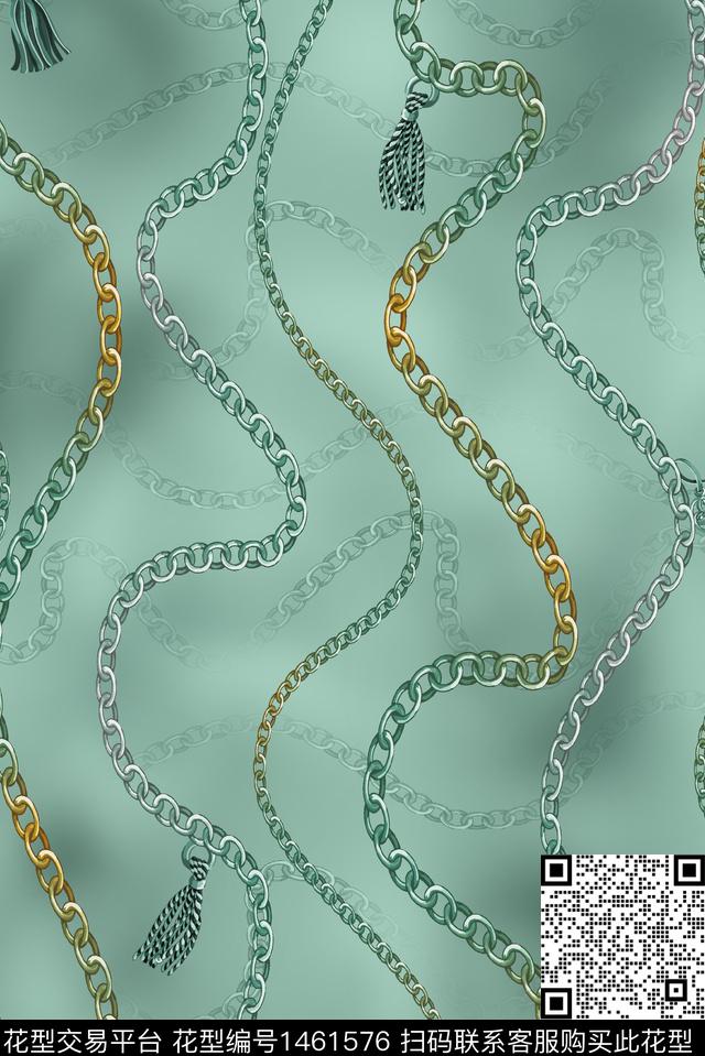 链条真丝朦胧花卉数码印花华亿平台下载（图片编号: 1461576） - 瓦栏（Walan）
