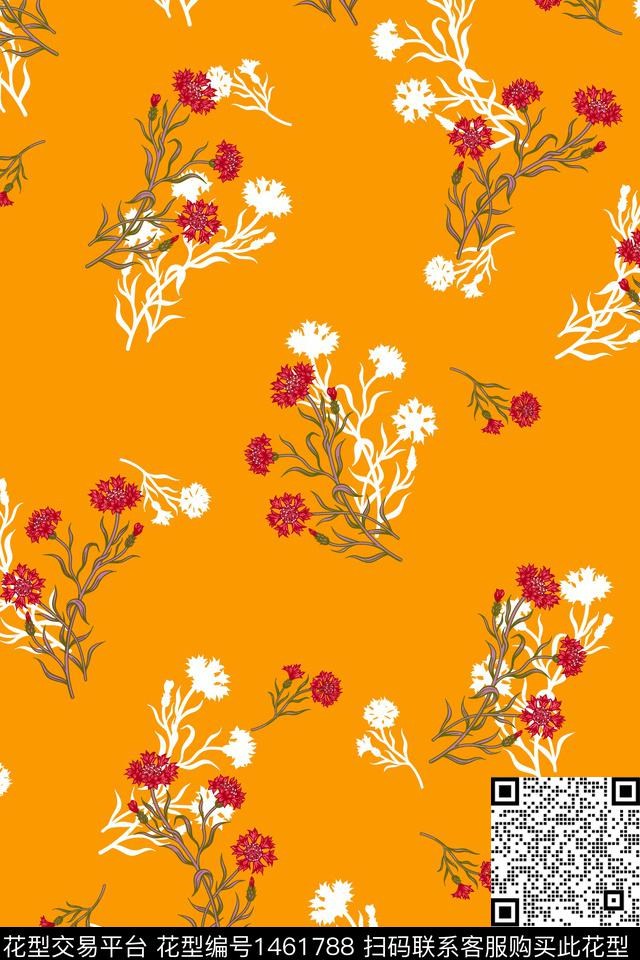 绿植树叶年轻女性大牌风数码印花华亿平台下载（图片编号: 1461788） - 瓦栏（Walan）