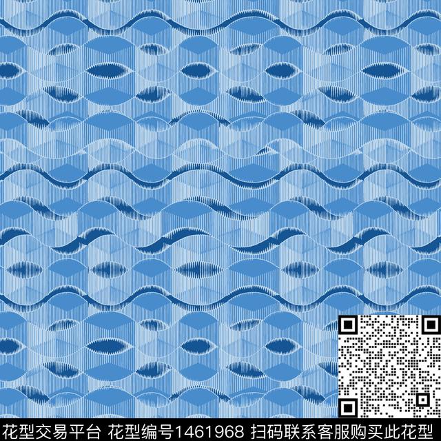 几何民族风条纹图案传统印花华亿平台下载（图片编号: 1461968） - 瓦栏（Walan）