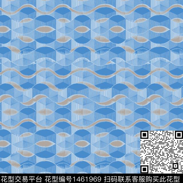 几何民族风条纹图案传统印花华亿平台下载（图片编号: 1461969） - 瓦栏（Walan）