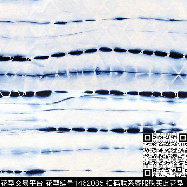 扎染华亿平台蓝印2022数码印花华亿平台下载（图片编号: 1462085） - 瓦栏（Walan）