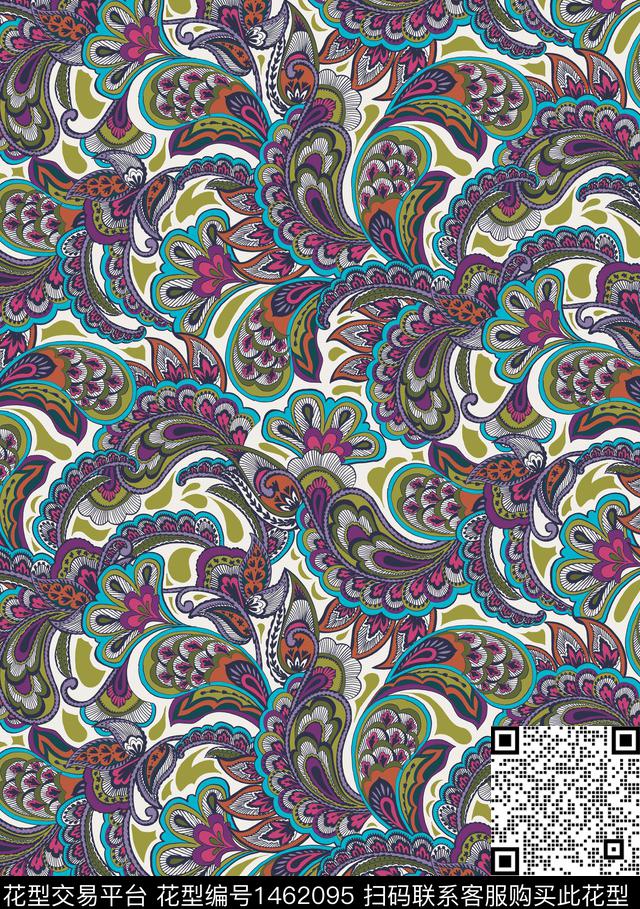 宫廷风数码印花华亿平台下载（图片编号: 1462095） - 瓦栏（Walan）