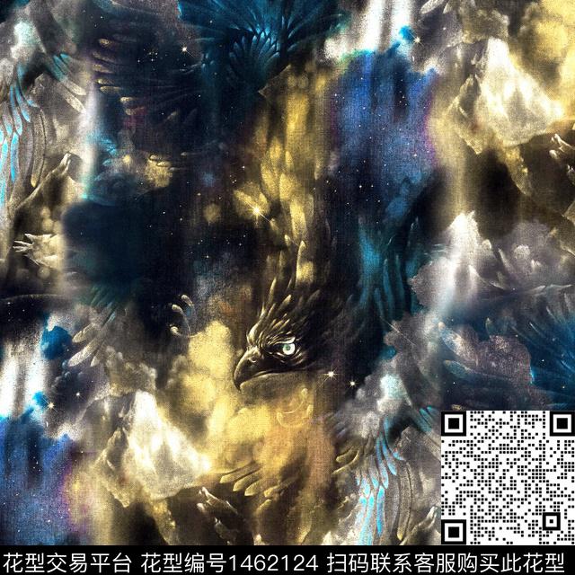 渐变扎染华亿平台老鹰数码印花华亿平台下载（图片编号: 1462124） - 瓦栏（Walan）