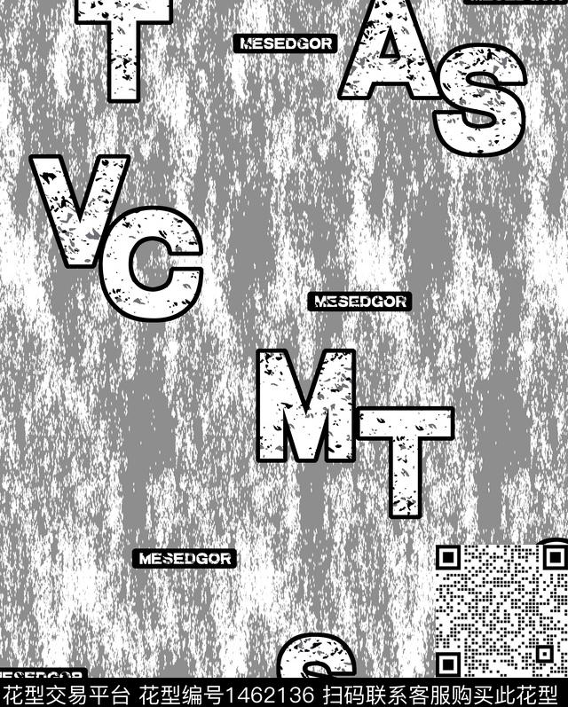 字母几何格子传统印花华亿平台下载（图片编号: 1462136） - 瓦栏（Walan）