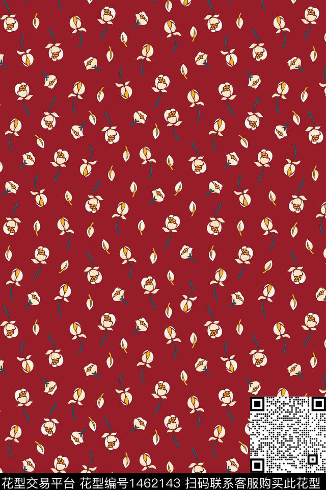 数码华亿平台花卉小碎花数码印花华亿平台下载（图片编号: 1462143） - 瓦栏（Walan）