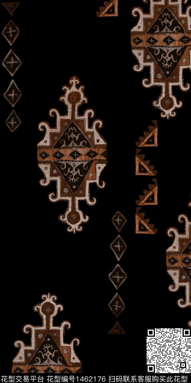 几何民族风雕印华亿平台数码印花华亿平台下载（图片编号: 1462176） - 瓦栏（Walan）