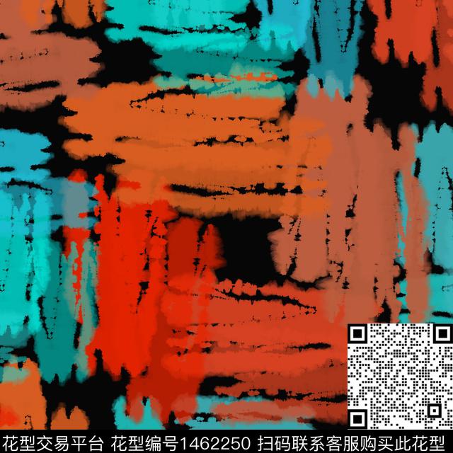 民族风扎染风格线条笔触数码印花华亿平台下载（图片编号: 1462250） - 瓦栏（Walan）