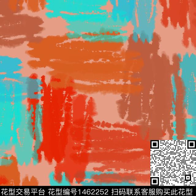 民族风扎染风格线条笔触数码印花华亿平台下载（图片编号: 1462252） - 瓦栏（Walan）