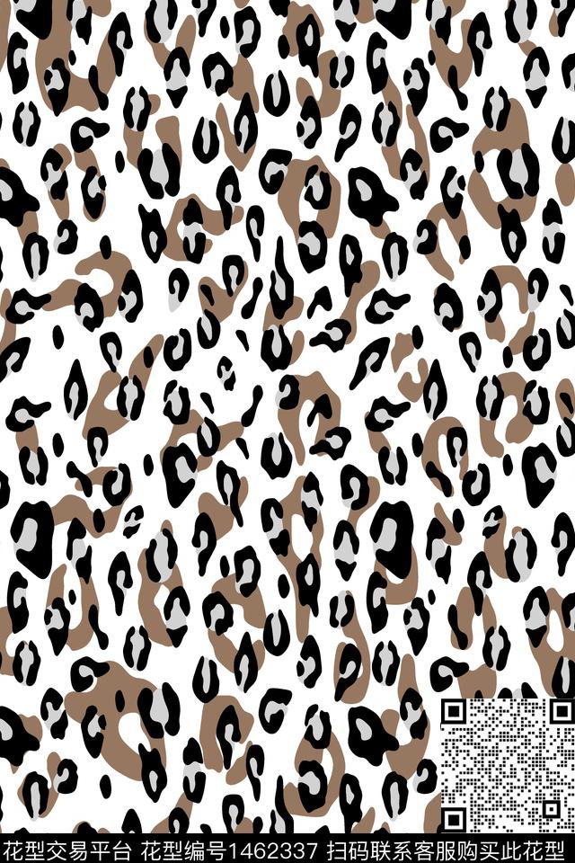 豹纹动物纹大牌风数码印花华亿平台下载（图片编号: 1462337） - 瓦栏（Walan）
