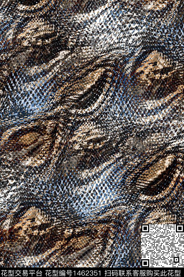 抽象男装户外家居服数码印花华亿平台下载（图片编号: 1462351） - 瓦栏（Walan）