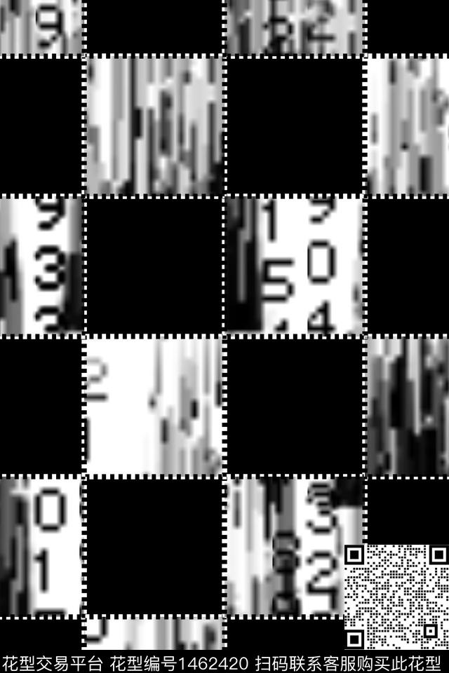 几何格子大牌风传统印花华亿平台下载（图片编号: 1462420） - 瓦栏（Walan）