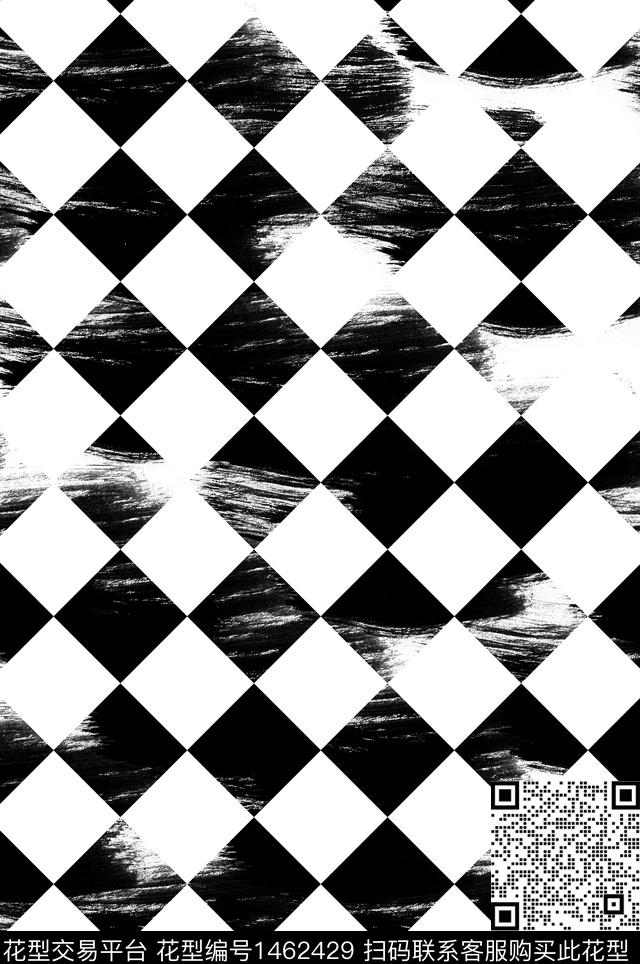 几何格子大牌风传统印花华亿平台下载（图片编号: 1462429） - 瓦栏（Walan）