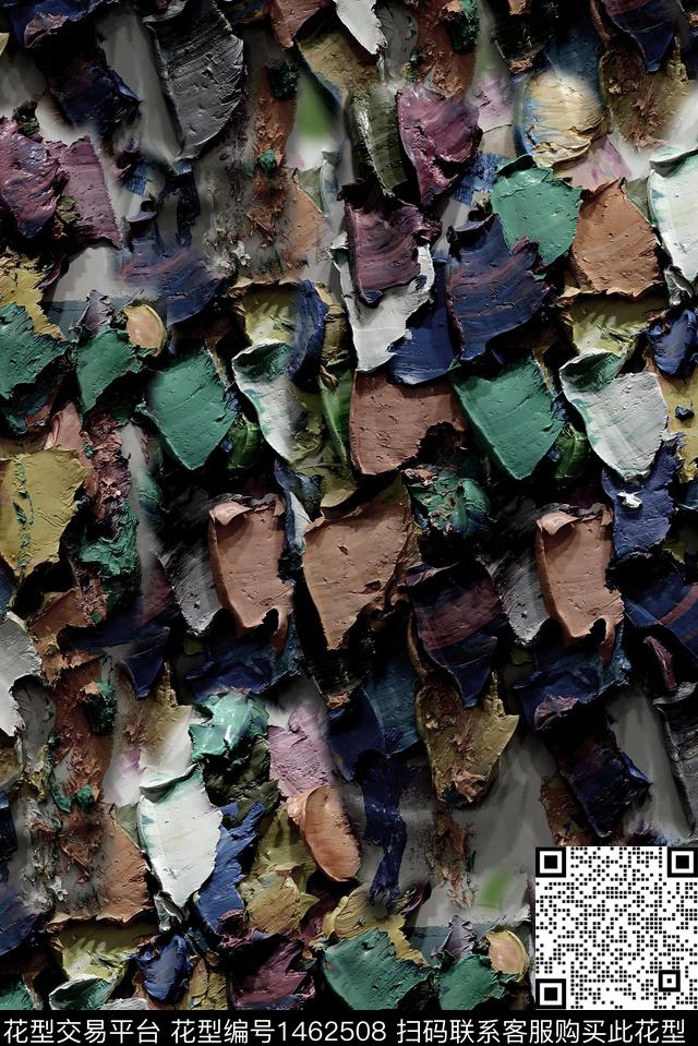 数码华亿平台大牌风抽象数码印花华亿平台下载（图片编号: 1462508） - 瓦栏（Walan）