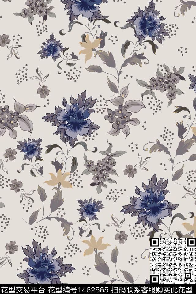 中国风民族风抽象数码印花华亿平台下载（图片编号: 1462565） - 瓦栏（Walan）