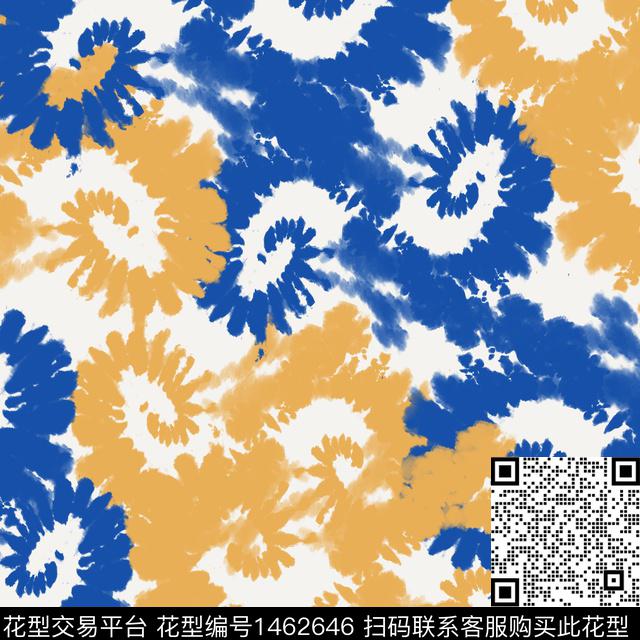 扎染华亿平台年轻女性数码印花华亿平台下载（图片编号: 1462646） - 瓦栏（Walan）