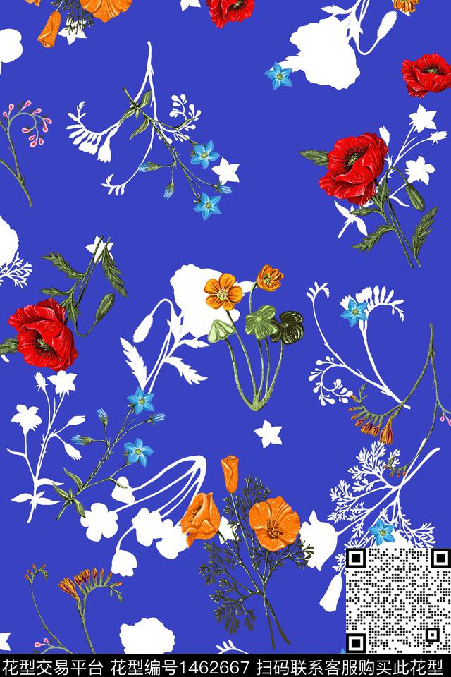 绿植树叶年轻女性大牌风传统印花华亿平台下载（图片编号: 1462667） - 瓦栏（Walan）