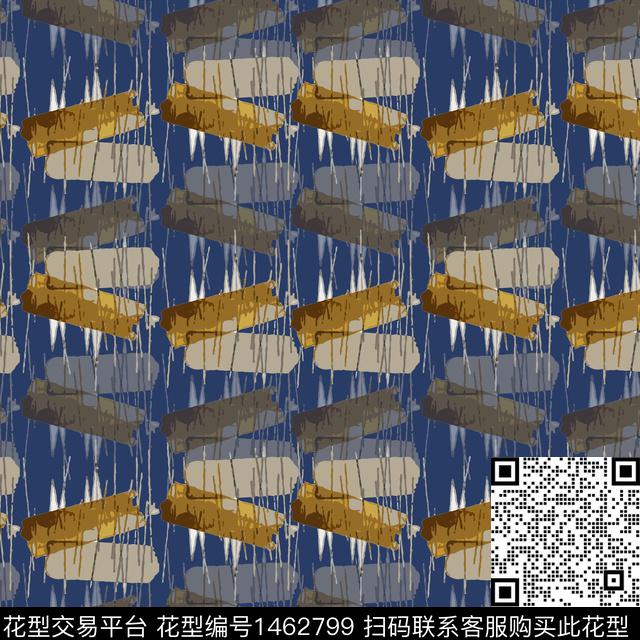 几何条纹图案线条笔触传统印花华亿平台下载（图片编号: 1462799） - 瓦栏（Walan）