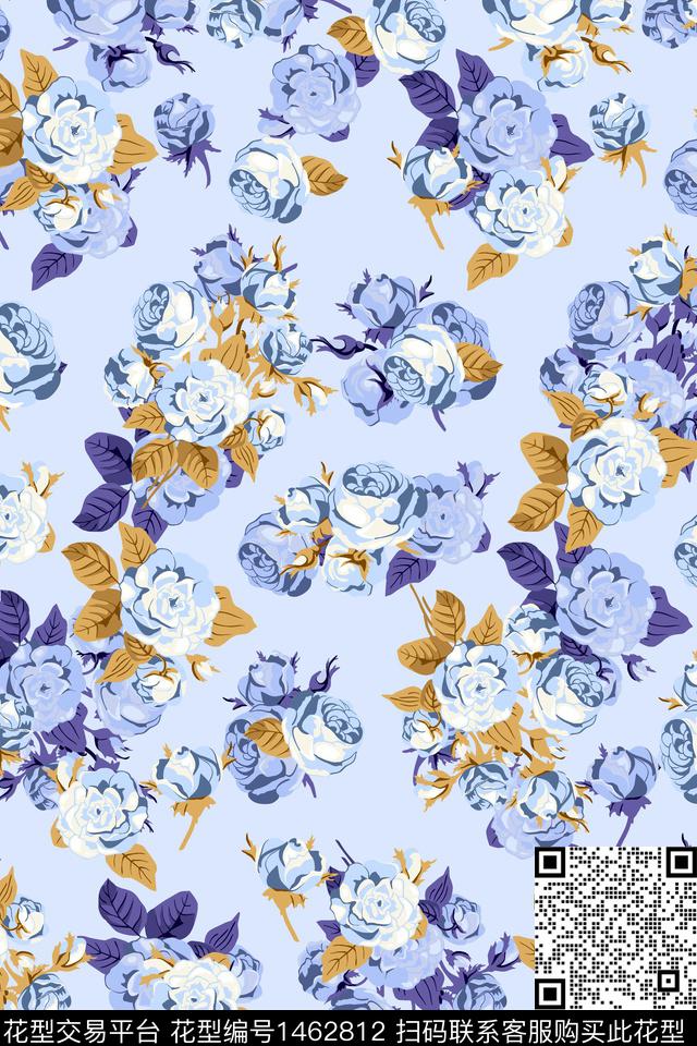 绿植树叶年轻女性大牌风传统印花华亿平台下载（图片编号: 1462812） - 瓦栏（Walan）