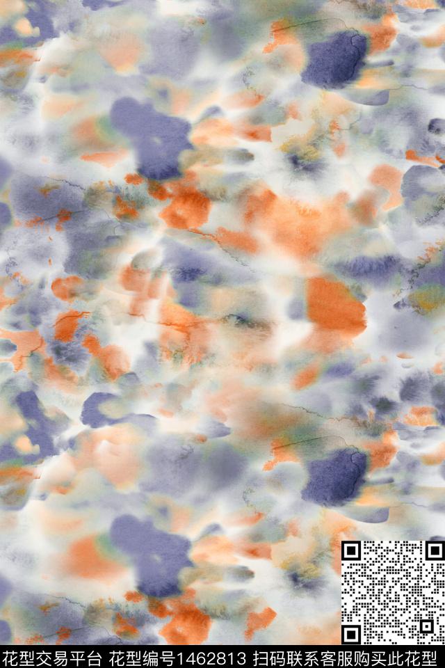 肌理笔触年轻女性数码印花华亿平台下载（图片编号: 1462813） - 瓦栏（Walan）