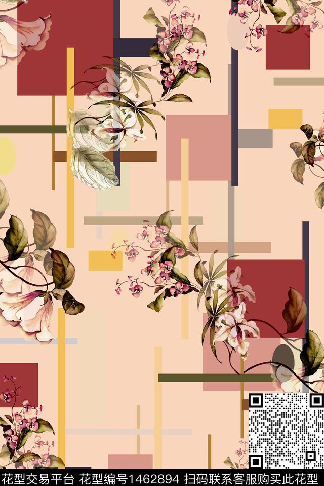 女装花卉中国风数码印花华亿平台下载（图片编号: 1462894） - 瓦栏（Walan）